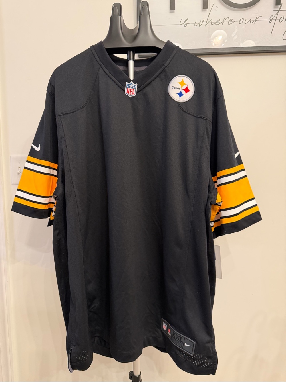 NWT, Nike,  NFL Pittsburgh Steelers Blank On Field Jersey Black